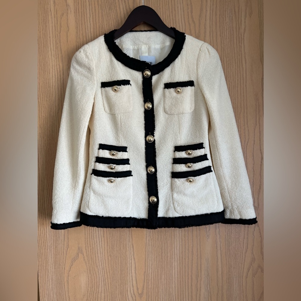 Moschino Cream and Black Blazer